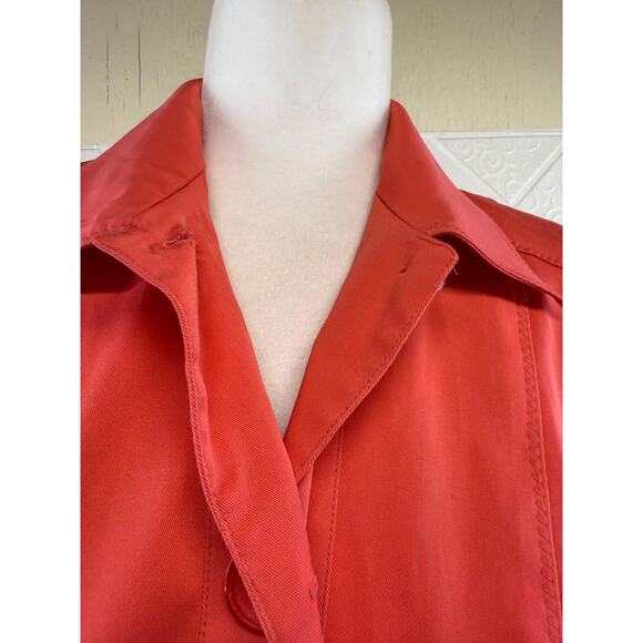 Requirements Size 6 Blazer Jacket LINED 4 button Collar Salmon Peach color - Picture 11 of 14